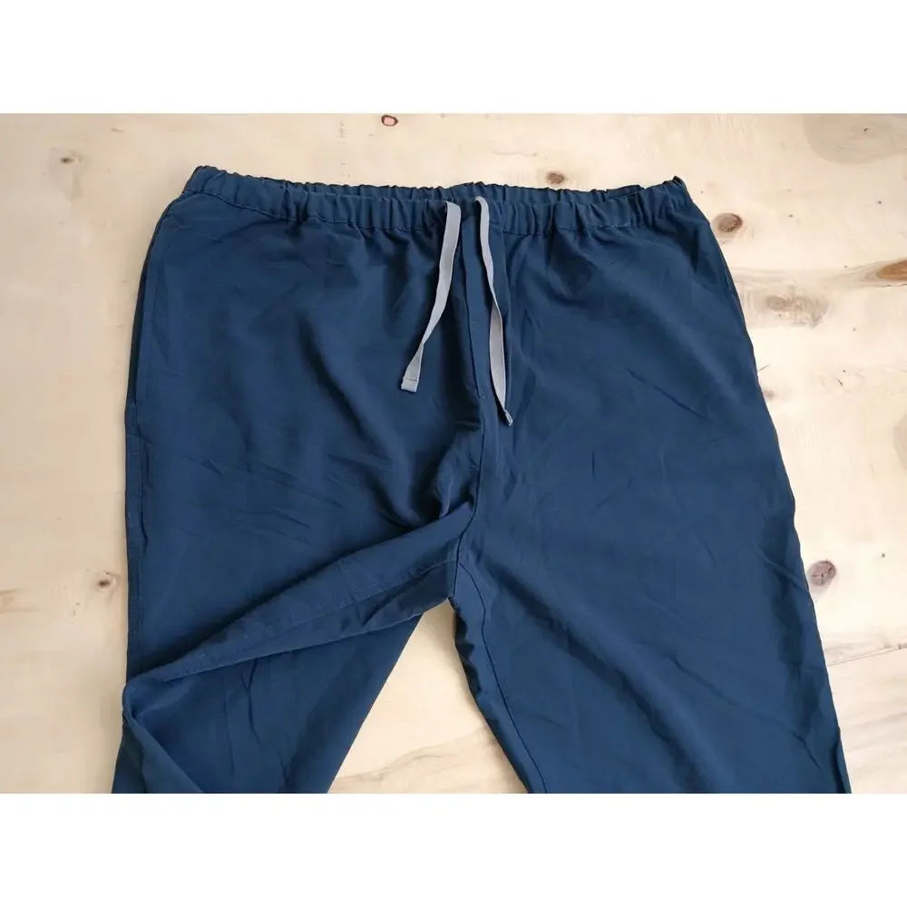 FIGS Pisco Technical Collection Scrub Pants Men XXL Tall Navy Blue Straight Leg